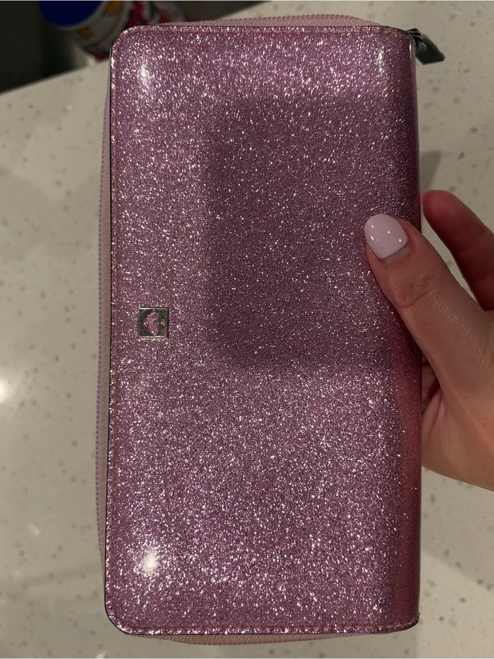 Kate Spade Pink Glitter Wallet